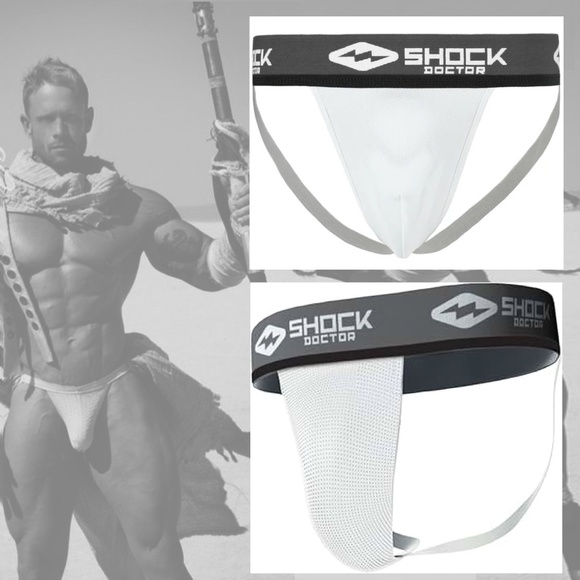 Shock Doctor Jock with Protector Pocket XL runs small 34-40" waist 100% poly - Picture 1 of 4